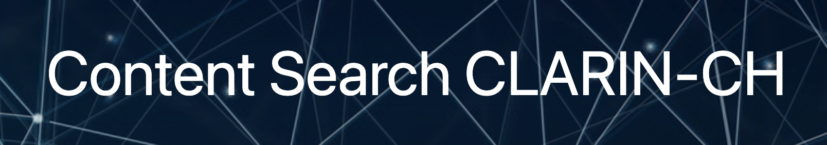 CLARIN-CH Federated Content Search