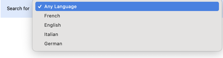 Choose a language